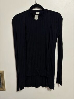 Black Pleated Long-Sleeve Shaw and Dress
